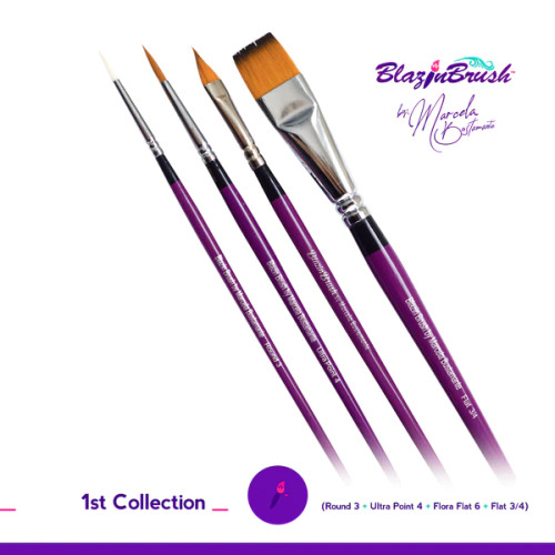Blazin Brush - 1st Collection - 4 brushes